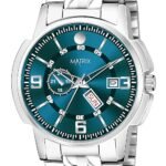 Matrix Black, Blue, White Dial, Day & Date Functioning, Stainless Steel Strap Analog Watch for Men & Women