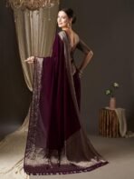 AKHILAM Women's Woven Design Solid Georgette Kanjeevaram Saree With Unstiched Blouse Piece - Image 4