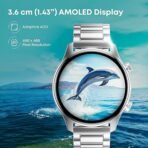 Fastrack Astor FR2 Pro 1.43" AMOLED Stainless Steel Smart Watch with SpO2, Heart Rate, BT Calling, Adaptive AOD,Functional Crown, AI Voice Assistant – Smartwatch for Stylish Professionals (Rose Gold) - Image 4