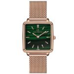 Carlington Iconic 2040 Analog Ladies Watch with Premium Mesh Chain, Scratch-Resistant Dial, and Water-Resistant Body – Square Dial Watches for Women and Girls