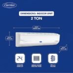 Carrier 2 Ton 3 Star AI Flexicool Inverter Split AC (Copper, Convertible 4-in-1 Cooling,Dual Filtration, Auto Cleanser, ESTER Exi - CAI24ES3R32F0,White) - Image 3