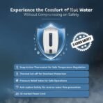 V-Guard Zio Geyser 5 Litre Instant Water Heater | Advanced Multi-Layered Safety | 3000 W Powerful Heating | Suitable For Kitchen & Bathroom | 5 Year Inner Tank Warranty by V-Guard | White-Blue - Image 5