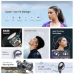 CrossBeats Arc Buds OWS Open Ear Wireless Earbuds | Spatial Audio Headphones & Head Tracking | Gaming Bluetooth Earphones | 100hr Playtime | 14.2mm Drivers IPX5 Rating Type-c Fast Charging (Black)[AA1098/32] - Image 2