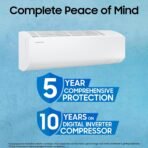 Samsung 1.5 Ton 5 Star AI Inverter Smart Split AC (WiFi, Energy Saving, Voice Control, Powerful Cooling, Copper, Digital Inverter, 4 Way swing, 5 Step Convertible, BESPOKE AI AR50F19D15HNNA)[AA1098/34] - Image 4