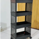 MGKENTERPRISE 4 Compartments plastic Portable Desk Organizer Drawer (Black)