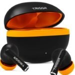 TRIGGR Ultrabuds N5 with Latest BT v6.0, 40Hr Playtime, 13mm Dynamic Drivers, Rich Bass Bluetooth (Smoky Sun, True Wireless)