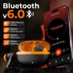 TRIGGR Ultrabuds N5 with Latest BT v6.0, 40Hr Playtime, 13mm Dynamic Drivers, Rich Bass Bluetooth (Smoky Sun, True Wireless) - Image 3