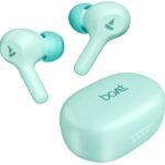 boAt Airdopes 71,40 H Battery, ENx Tech, Low Latency, Stream Ad Free Music via App Bluetooth (Aqua Blue, True Wireless)