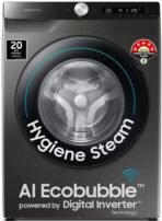 Samsung 8 kg 5 star, AI Control, AI Eco Bubble, Wi-Fi Fully Automatic Front Load Washing Machine with In-built Heater Black, Grey (WW80T504DAX1TL)[AA1098/30] - Image 2