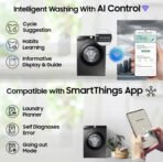 Samsung 8 kg 5 star, AI Control, AI Eco Bubble, Wi-Fi Fully Automatic Front Load Washing Machine with In-built Heater Black, Grey (WW80T504DAX1TL)[AA1098/30] - Image 5