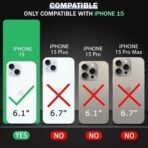 Doubledicestore Back Cover for Apple iPhone 15 (Transparent, Black, Magsafe, Pack of: 1) - Image 4