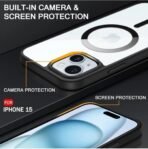 Doubledicestore Back Cover for Apple iPhone 15 (Transparent, Black, Magsafe, Pack of: 1) - Image 3