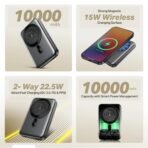 boAt 10000 mAh 22.5 W Wireless With MagSafe Compact Pocket Size Power Bank (Ash Black, Lithium Polymer, Fast Charging, Quick Charge 3.0 for Mobile) - Image 3