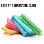 namo creation Microfiber Vehicle Washing Cloth (Pack Of 5, 250 GSM)
