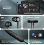 boAt Rockerz 110 with 40 HRS Playback, ENx Technology, Beast Mode & ASAP Charge Bluetooth (Black, In the Ear) - Image 4