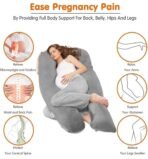 MasterG J-Shaped Maternity Pragnancy Breastfeeding Pillow - Image 4