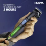 NOVA NHT 1136 Trimmer 120 min  Runtime 4 Length Settings (Black) [AA1102/130] - Image 4