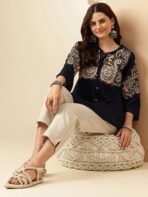 Anouk Print Tie-Up Neck Top[AA1097/51] - Image 3