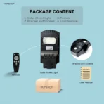 All in one Solar Street  Light Outdoor Waterproof 50W Motion Sensor Wall Lamp 5A h Solar Light set (AA1104/134) - Image 2