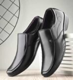 LATEST formal shoe for men|synthetic leather for men|comfort|premium shoes/black Party Wear For Men (Black , 6)