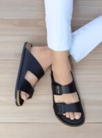 Men Slides (Black , 6)