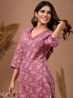 Rimeline Ethnic Motifs Printed Pure Cotton Straight Kurta[AA1097/44] - Image 3