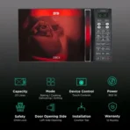 IFB 23L Convection Microwave Oven with 71 Autocook Menus (23BC4, Black Floral) - Image 3