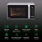 LG 28L Convection Microwave Oven with Diet Fry (MC2846SL, Silver) - Image 2
