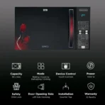 IFB 30FRC2 30L Convection Microwave Oven with 101 Autocook Menus (Black Floral) - Image 3