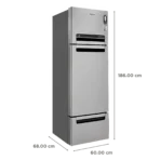Whirlpool Protton 300 Litres Frost Free Triple Door Refrigerator with 6th Sense ActiveFresh Technology (20817, Alpha Steel) - Image 2