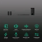 SONY HT-S500RF 1000W Bluetooth Soundbar with Remote (Dolby Digital, 5.1 Channel, Black) - Image 2