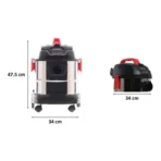 UREKA FORBES NXT 1380W Wet & Dry Vacuum Cleaner with In Hand Suction Control (Powerful Blower, Black & Red) - Image 2