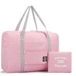 Nylon 16 Cms Travel Duffle(Luggage Bag-Foldable_ Light (1, Pink)