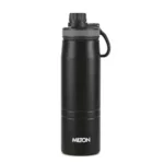 Milton Sparkle 600 Thermosteel Water Bottle with Easy Sip Cap and Handle, 620 ml, Vacuum Insulated Stainless Steel, Hot and Cold, On The Go Bottle for Office College, Black