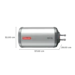 Racold CDR DLX 15 Litre 4 Star Horizontal Storage Geyser with Titanium Plus Technology (White & Grey Dome) - Image 2