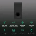 SONY SA-SW3 200W Wireless Subwoofer (Deep Bass, 1.0 Channel, Black) - Image 2