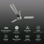 atomberg Studio Plus 5 Star 1200mm 3 Blade BLDC Motor Ceiling Fan with Remote (LED Indicator) - Image 2
