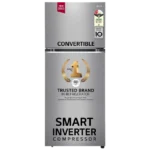 LG 398 Litres 2 Star Frost Free Double Door Convertible Refrigerator with Smart Diagnosis (GL-S422SPZY.DPZZEB, Shiny Steel)