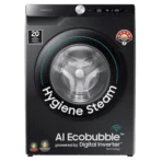 SAMSUNG 8 kg 5 Star Inverter Fully Automatic Front Load Washing Machine (WW80T504DAB1TL, AI Control Display, Black Caviar)