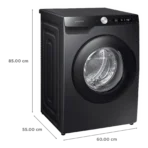 SAMSUNG 8 kg 5 Star Inverter Fully Automatic Front Load Washing Machine (WW80T504DAB1TL, AI Control Display, Black Caviar) - Image 3