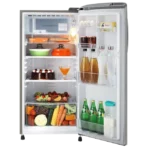 LG 185 Litres 3 Star Direct Cool Single Door Refrigerator with Stabilizer Free Operation (GL-B201APZD, Shiny Steel) - Image 3