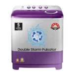 SAMSUNG 7 kg 5 Star Semi Automatic Washing Machine with Double Strong Pulsator (WT70M3000UU/TL, Light Gray & Voilet)