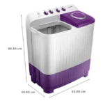 SAMSUNG 7 kg 5 Star Semi Automatic Washing Machine with Double Strong Pulsator (WT70M3000UU/TL, Light Gray & Voilet) - Image 3