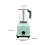 Croma 500 Watt 3 Jars Mixer Grinder (19000 RPM, Shock Proof Body, Green)