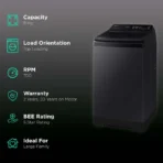 SAMSUNG 9 kg 5 Star Fully Automatic Top Load Washing Machine (WA90BG4546BVTL, Smart Control with Wi-Fi, Black Caviar) - Image 2