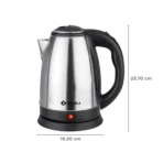 BAJAJ KTX 1500 Watt 1.8 Litre Electric Kettle with Concealed Heating Element (Black) - Image 2