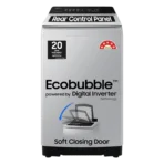 SAMSUNG 7 Kg 5 Star Inverter Fully Automatic Top Load Washing Machine (WA70BG4441YYTL, Ecobubble Technology, Lavender Grey)