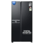 SAMSUNG 653 Litres 3 Star Side by Side Convertible Refrigerator with AI Energy Mode (RS76CG8113B1HL, Black DOI)