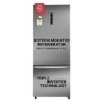Haier 445 Litres 2 Star Frost Free Double Door Bottom Mount Convertible Refrigerator with Triple Inverter Technology (HRB-4952BIS-P, Inox Steel)