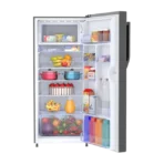 Haier 190 Litres 3 Star Direct Cool Single Door Refrigerator with Diamond Edge Freezing Technology (HRD-2103CBS-P, Brushline Silver) - Image 2